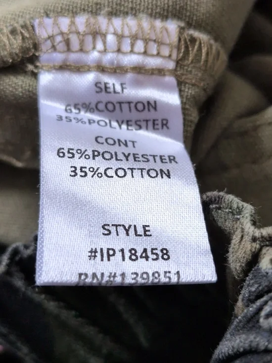 Oddi Los Angeles Washer Camo Wide Leg Pants with Pink Lace Trim S - Picture 13 of 16